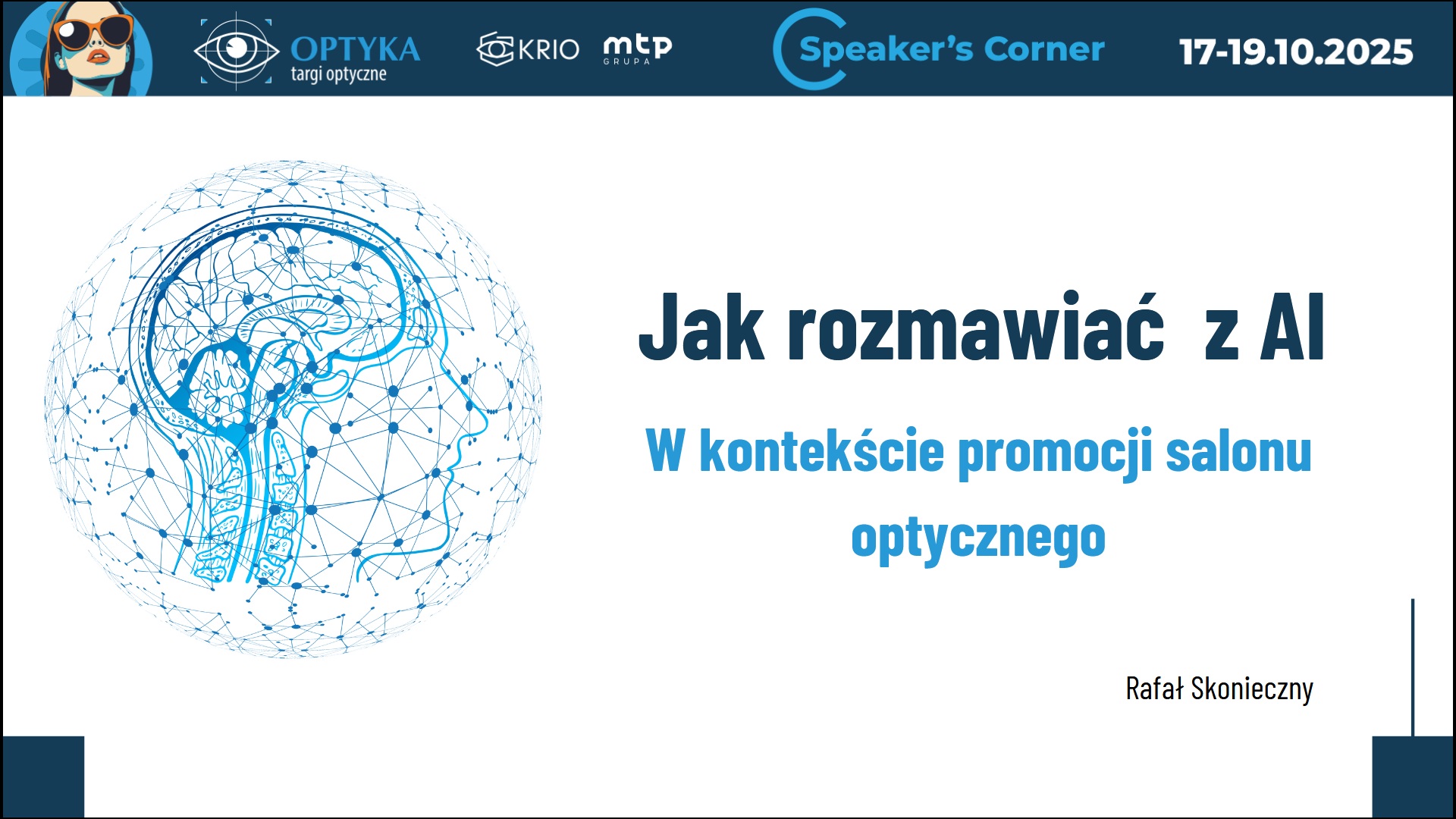 Baner - jak rozmawiać z AI W kontekście promocji salonu optycznego